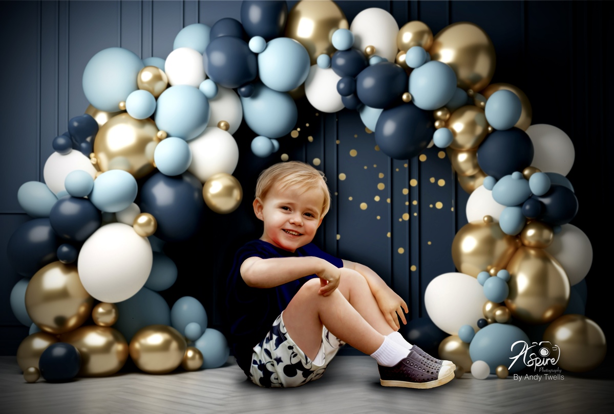 Aiden With Balloons For Grandma â remastered