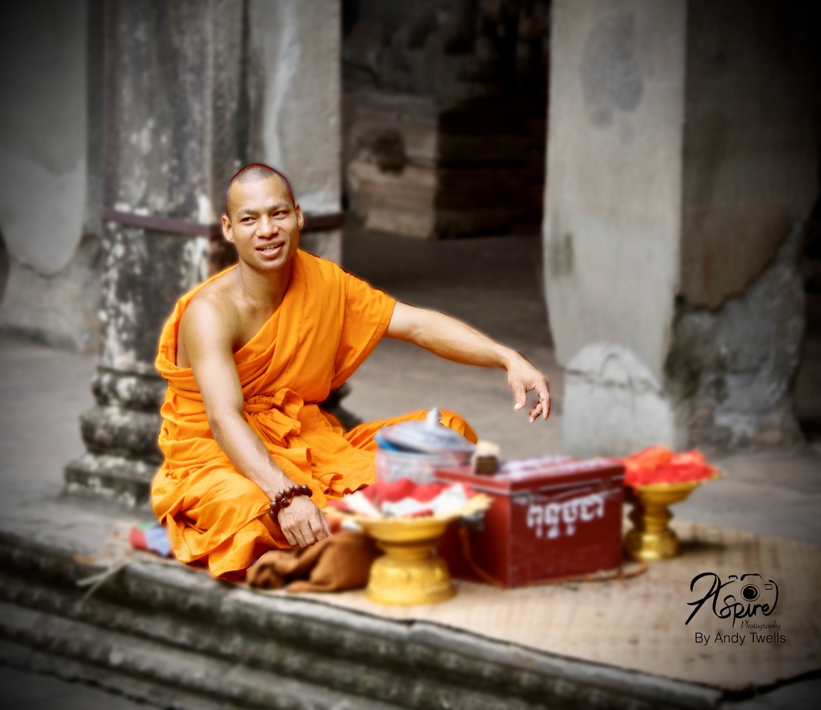 Monk at Angkor Wat