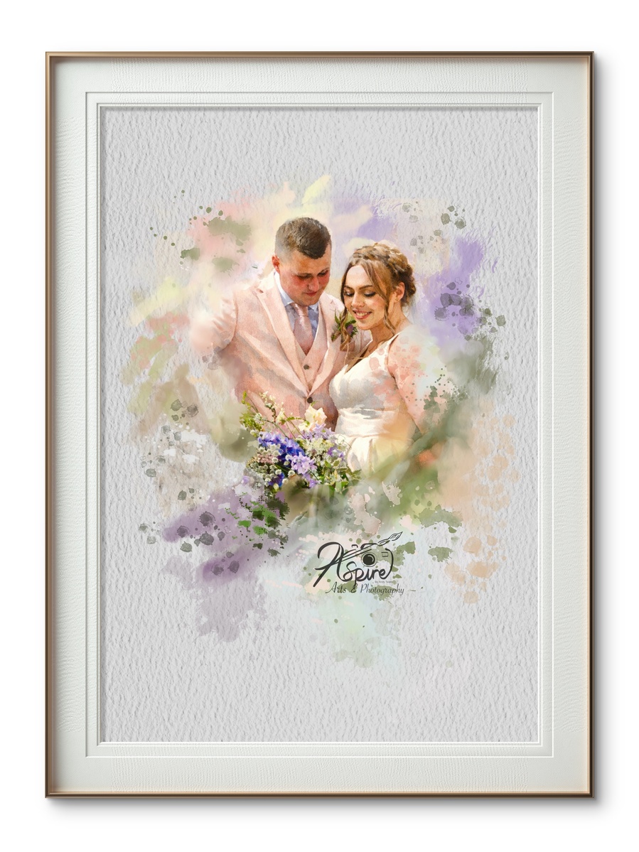 Digital portrait  in high giclee print comes with package 3( for your own framing)