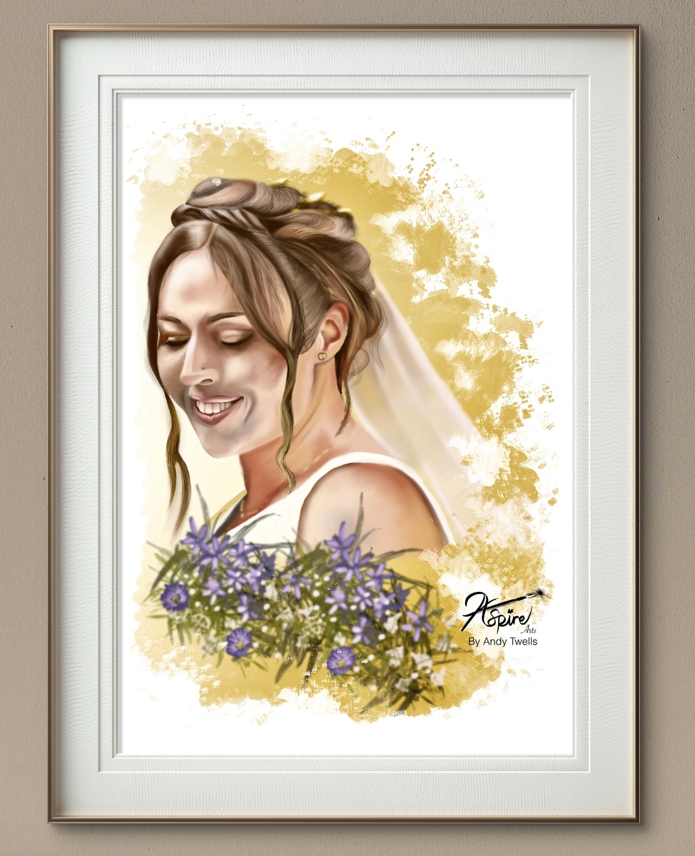 Remastered digital portrait comes with Package 3  Remastered digital portrait comes with Package 3